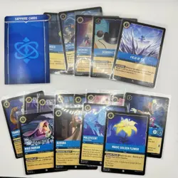 Disney Lorcana TCG Lot Of Holo & Reg Cards w/ Custom Vertical Dividers + Sleeves - Image 3