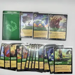 Disney Lorcana TCG Lot Of Holo & Reg Cards w/ Custom Vertical Dividers + Sleeves - Image 5