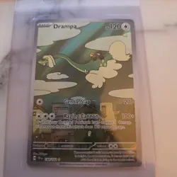 Pokemon TCG Drampa Full Art Holo Card 184/162 Temporal Forces Illustration Rare - Image 1