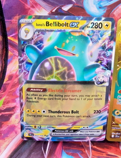 Pokemon TCG Ionos Bellibolt ex 188/159 JT Gold Hyper Rare NM 2 Free ex Cards - Image 4