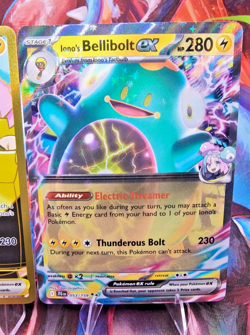 Pokemon TCG Ionos Bellibolt ex 188/159 JT Gold Hyper Rare NM 2 Free ex Cards - Image 5