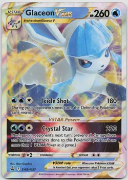 Glaceon VSTAR - JUMBO Holo SWSH: Sword & Shield Cards SWSH197 NM - Image 1