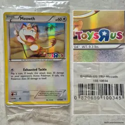 2016 MEOWTH 53/83 Pokemon TCG Toys R Us Promo Holo Generations Card. SEALED NIP - Image 1