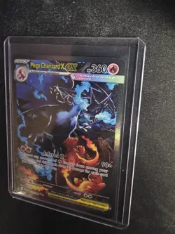 Mega Charizard X EX Pokemon TCG Holo Card 125/094 EX Mega Evolution 360 HP - Image 5