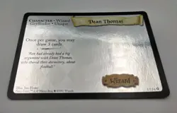 Harry Potter TCG Dean Thomas 1/116 Hologram Holo Trading Card 2001 Wizards LP - Image 1