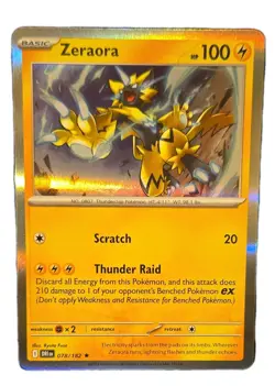Pokemon Zeraora Obsidian Flames Holo Card Lot 078/182 English - Image 1