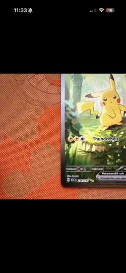 Pokemon Pikachu EX 200 HP Thunderbolt ASC EN 276/217 Holo Card - Image 5