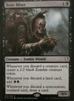 Bone Miser M/NM Commander 2019 MTG Ships Double Sleeved With Tracking - Image 1