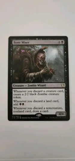 Bone Miser M/NM Commander 2019 MTG Ships Double Sleeved With Tracking - Image 3