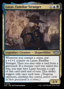 1x Lazav, Familiar Stranger NM Eng MTG - Outlaws Thunder Junction - Image 1