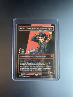 Casey Jones, Back Alley Brute (Borderless) (Surge Foil)TMNT MTG Magic Turtles - Image 1