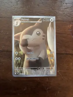 Pokemon TCG Furret 168/159 SV09: Journey Together Illustration Rare Card - NM - Image 1