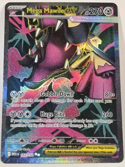 Mega Mawhile EX Ultra Rare Full Art Mega Evolution Pokemon TCG 162/132 💫🌡 - Image 2