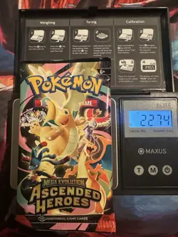 22.74g! VERY HEAVY -Pokemon Ascended Heroes Booster Pack -Possible GODU - Image 1