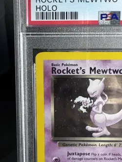 2000 POKEMON GYM CHALLENGE HOLO #14 ROCKET'S MEWTWO PSA 9 - Image 5