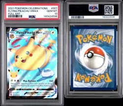 2021 POKEMON CELEBRATIONS #007 FULL ART/FLYING PIKACHU VMAX PSA 10 - Image 3
