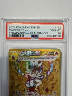 2024 POKEMON SVP PROMO ULTRA-PREMIUM COLLECTION #163 CINDERACE EX PSA 10 - Image 3