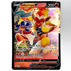 Infernape V SWSH252 Ultra Rare 2022 Pokemon Black Star Promo NM - Image 1