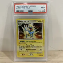PSA 9 - MINT Manectric Holo #11 Platinum Base 2009 Pokemon TCG - Image 1