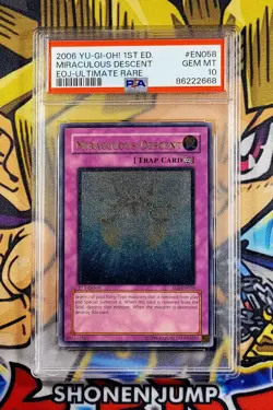 Yu-Gi-Oh! MIRACULOUS DESCENT 1st Ed EOJ-EN058 PSA 10 Ultimate Rare GEM MINT - Image 1