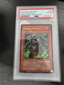 2003 YU-GI-Oh! Dcr-Dark Crisis Exodia Necross 1st Edition 020, Grader PSA 6 - Image 1