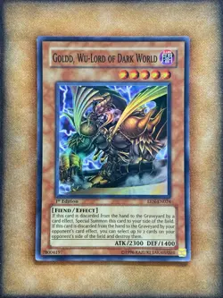 Yugioh Goldd, Wu-Lord of Dark World EEN-EN024 Super Rare 1st Ed NM - Image 1