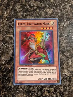 Yugioh Ehren, Lightsworn Monk - CT08-EN016 - Limited Super Rare - VLP - Image 1
