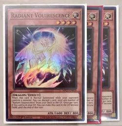 3x Radiant Vouirescence 1st Edition Super Rare MP22-EN018 Yu-Gi-Oh! - Image 1