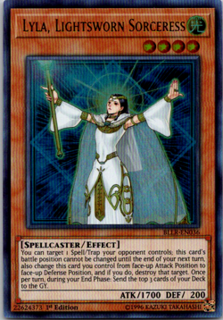 1x Yu-Gi-Oh! Lyla, Lightsworn Sorceress - BLLR-EN036 - Ultra Rare - 1st Ed - Image 1