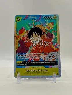 • Monkey.D.Luffy • OP07-109 SR Premium Booster Holo Foil One Piece TCG NM - Image 1