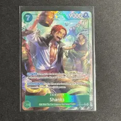 ONE PIECE TCG Shanks OP14-027 SR Alternate Art - The Azure Sea's Seven OP14 - Image 1