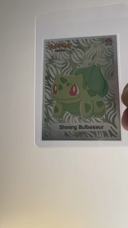 💥 Shiny BULBASAUR Pokemon Vintage Art CARD Metallic Foil Collectible Anime NM💥 - Image 2