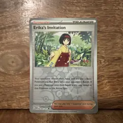 Pokemon TCG Erika's Invitation Scarlet & Violet 151 Reverse Holo Card 160/165 - Image 1