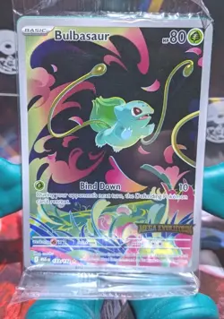 Mega Evolution Bulbasaur illustration rare 133/132 promo card - Image 1