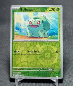 Bulbasaur Common Reverse Holo Sv: Scarlet & Violet 151 Pokemon TCG Card 001/165 - Image 1