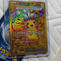 Pokemon Pikachu Ex 247/191 Sv08 Surging Sparks Hyper Rare Full Art Holo Card - Image 2