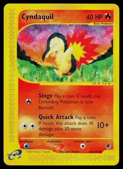 Pokemon Card - Cyndaquil Expedition 104/165 Common - Image 1