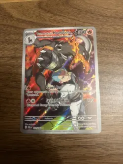 Pokemon TCG Team Rockets Houndoom Illustration Rare Card 191/182 Destined Rivals - Image 2