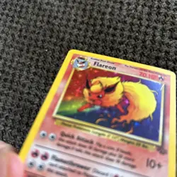 POKEMON Card Flareon 3/64 Jungle Set HOLO Rare Card WOTC Pokemon TCG - LP - Image 2