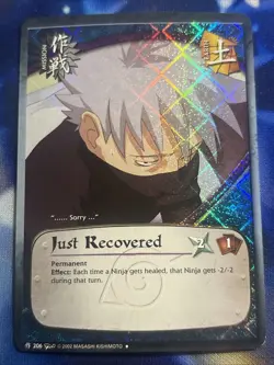 Just Recovered 206 Naruto Card Diamond Holo - Image 1