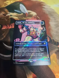 KRANG, THE ALL-POWERFUL 086 Borderless 8-bit Pixel SURGE FOIL - Image 1