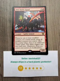 Akki Battle Squad 1x Commander: Kamigawa: Neon Dynasty Regular NM - Image 1