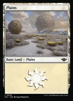 1x Plains (#278) - Foil NM Eng MTG - Outlaws Thunder Junction - Image 1