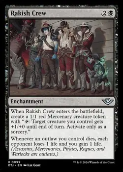 1x Rakish Crew NM Eng MTG - Outlaws Thunder Junction - Image 1