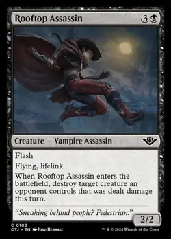 1x Rooftop Assassin NM Eng MTG - Outlaws Thunder Junction - Image 1