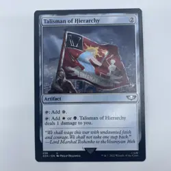 MTG Talisman of Hierarchy WH40K #256 LP Colorless Mana Rock EDH Staple - Image 1