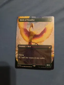 Birds of Paradise (Anime Borderless) Ravnica Remastered Regular - Image 1