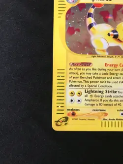 Pokemon Ampharos Expedition Base Set Holo MP / HP Stage 2 #2/165 English 2002 - Image 5