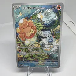 Pokemon TCG Castform Sunny Form 195/191 Surging Sparks Full Art Holo Rare - Image 1