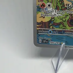 Pokemon TCG Castform Sunny Form 195/191 Surging Sparks Full Art Holo Rare - Image 3